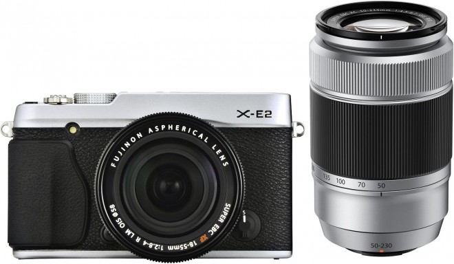 Fujifilm X-E2 + 18-55mm Kit + XC 50-230mm, hõbedane