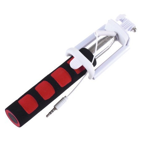 SelfieMAKER Smart selfie stick Mini, red