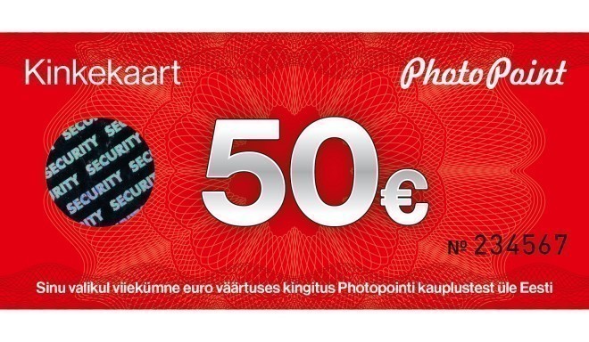 Подарочная карта на 50 евро