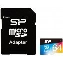 Silicon Power memory card microSDXC 64GB Superior UHS-I U1 + adapter