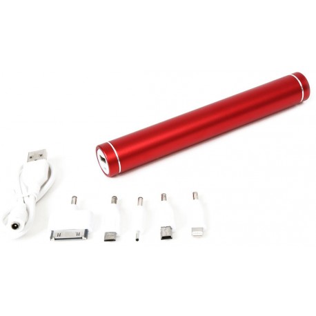 Platinet power bank 5200mAh + кабель, красный (42627)