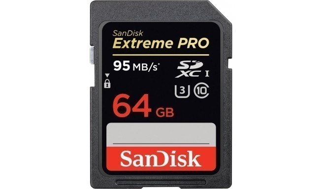 Sandisk memory card SDXC 64GB Extreme Pro 95MB/s