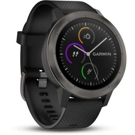 Garmin Vivoactive 3 GPS, melns/pelēks