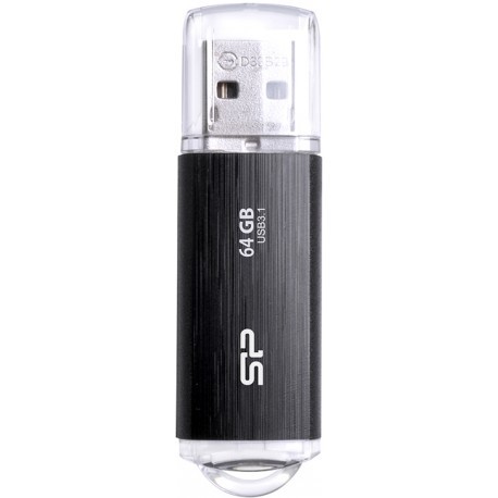Silicon Power zibatmiņa 64GB Blaze B02 USB 3.2, melna