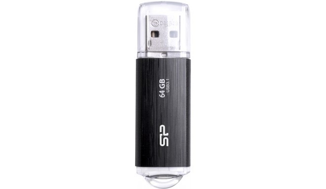 Silicon Power zibatmiņa 64GB Blaze B02 USB 3.2, melna
