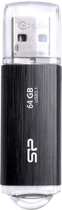 Silicon Power mälupulk 64GB Blaze B02 USB 3.1, must