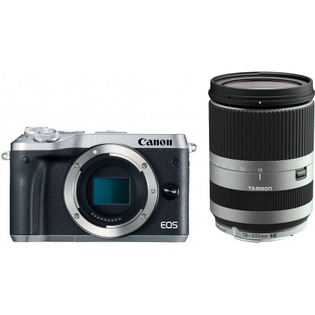 Canon EOS M6 + Tamron 18-200mm VC, sudrabots
