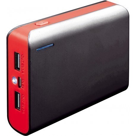 Platinet akupank 6000mAh + taskulamp, punane (PMPB6BR)