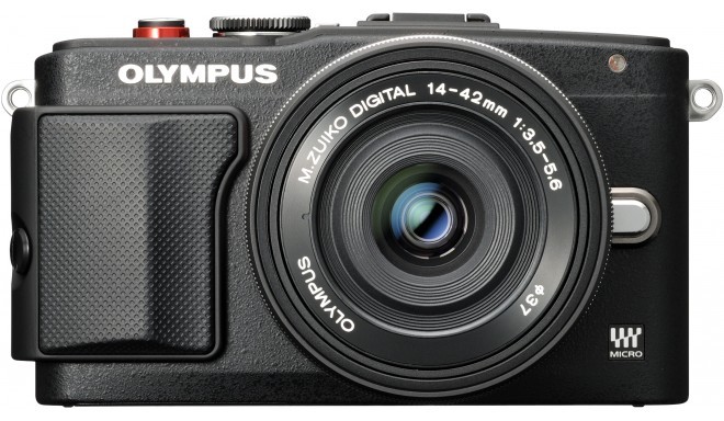 Olympus PEN Lite E-PL6 + 14-42мм EZ + 8GB карта памяти Kit, черный