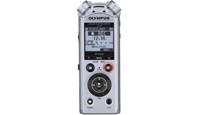 Olympus диктофон LS-P1 PCM, серебристый
