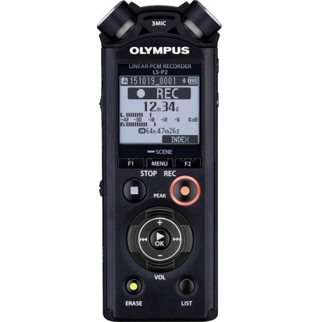 Olympus digital recorder LS-P2 PCM, black