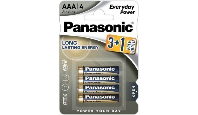 Panasonic Everyday Power батарейки LR03EPS/4B (3+1)