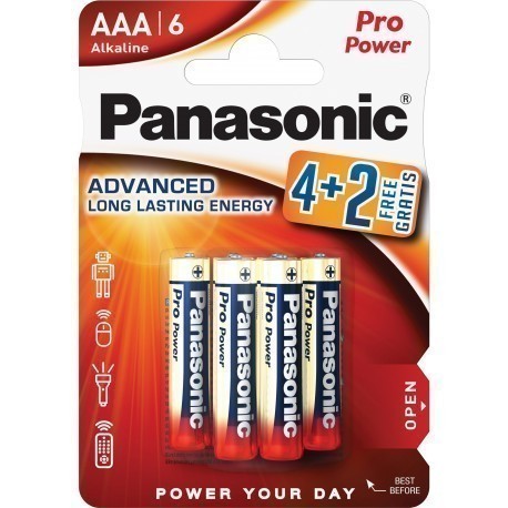 Panasonic Pro Power patarei LR03PPG/6B (4+2 tk)