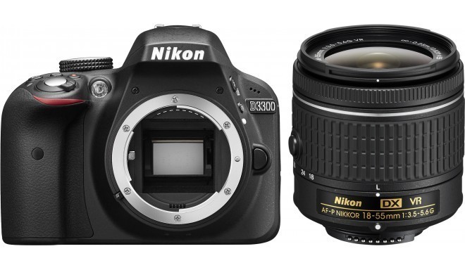 Nikon D3300 + 18-55mm AF-P VR Kit, black