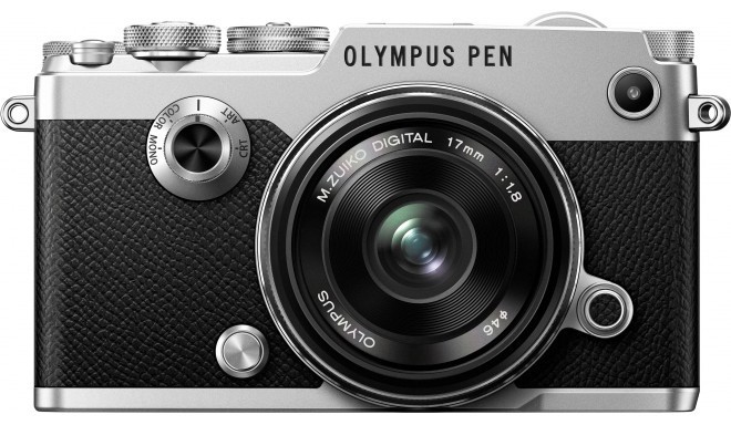 Olympus PEN-F + 17mm Kit, hõbe/must
