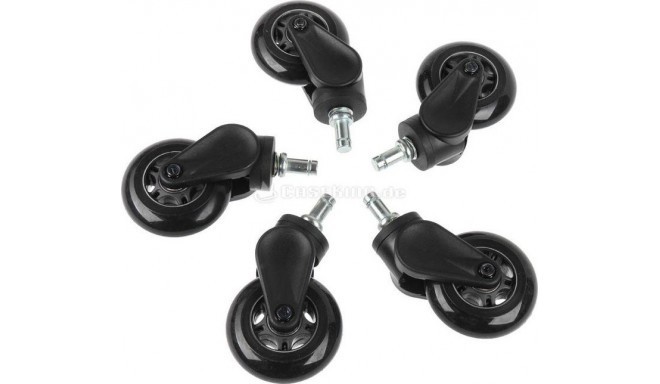 AKRACING Rollerblade Casters (5x) black