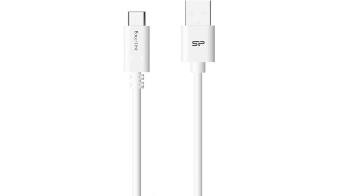 Silicon Power кабель USB-C - USB 1 м, белый (LK10AC)