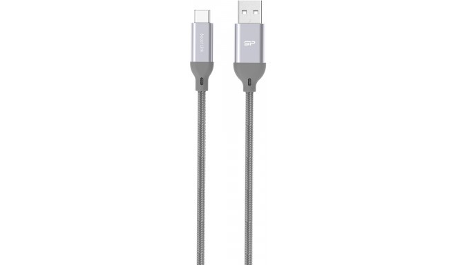 Silicon Power kabelis USB-C - USB 1m appīts, pelēks (LK30AC)