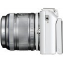 Olympus PEN Lite E-PL6 + 14-42mm II R + 40-150mm R kit, white/silver