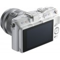 Olympus PEN Lite E-PL6 + 14-42mm II R + 40-150mm R kit, white/silver