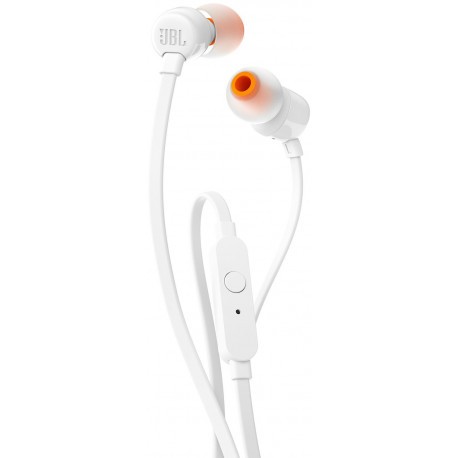 JBL austiņas + mikrofons T110, baltas