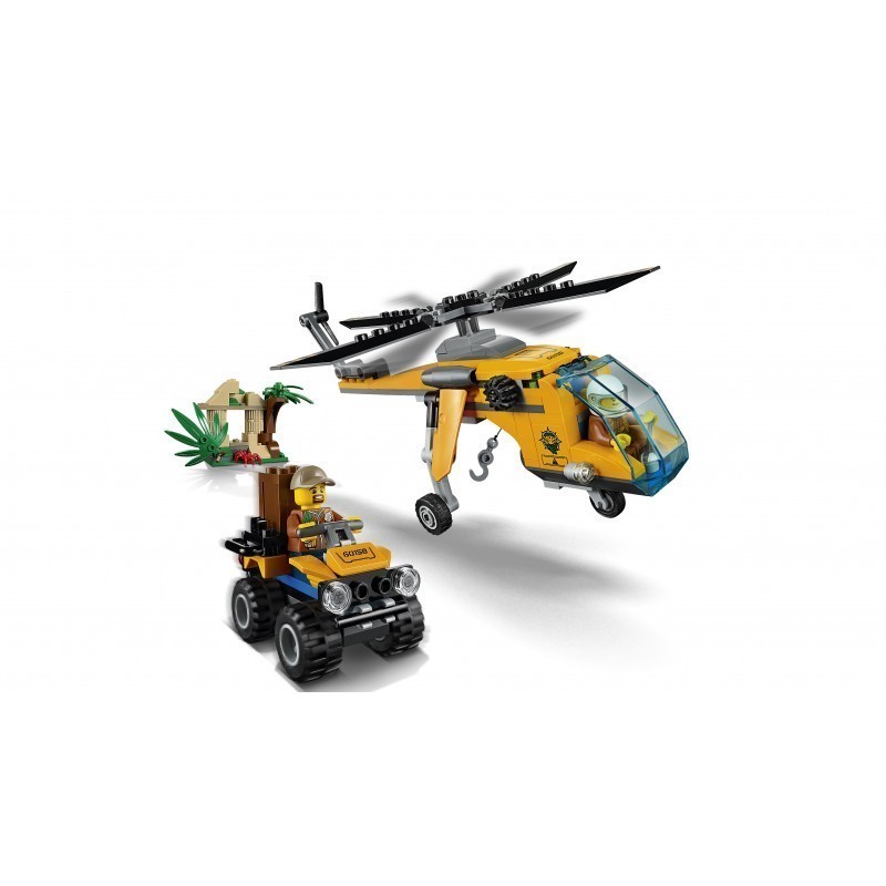 lego city jungle explorers jungle cargo helicopter 60158