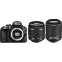 Nikon D3300 + 18-55mm AF-P VR + 55-200 VR II Kit, must