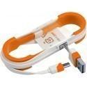 Omega cable USB - microUSB 1m, orange