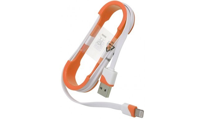 Omega кабель Lightning 1м, оранжевый (43270)