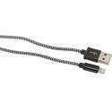 Platinet cable USB - Lightning 2m, black