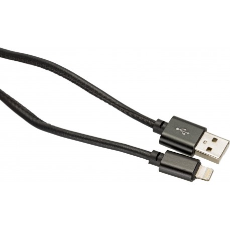 Platinet kabelis USB - Lightning 1m, melns