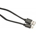 Platinet кабель USB - Lightning 1м, черный
