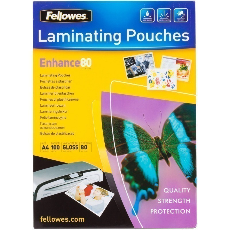 Fellowes laminating pouch ImageLast A4 80mic 25pcs Laminating
