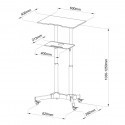 ART Trolley on wheels/work station for notebook/projector S-10B