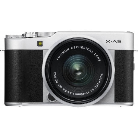 Fujifilm X-A5 + 15-45mm Kit, silver