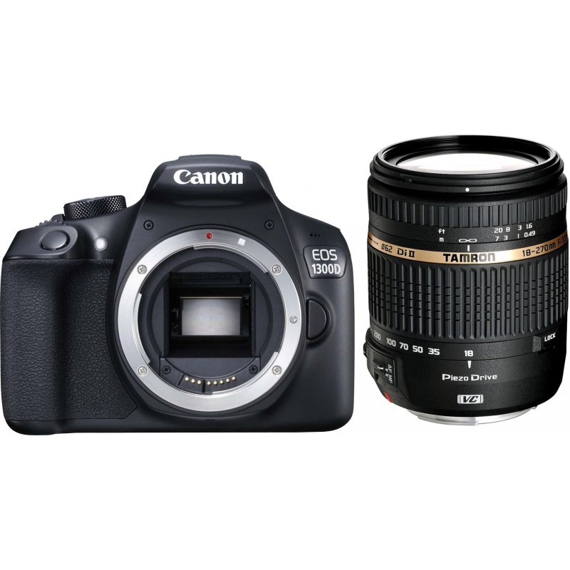 Canon EOS 1300D + Tamron 18-270мм VC PZD