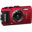 Olympus Stylus Tough TG-4, red + macro ring light LG-1