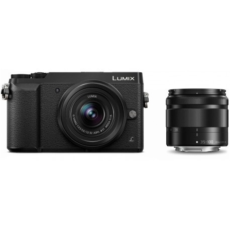 Panasonic Lumix DMC-GX80 + 12-32mm + 35-100mm komplekts, melns