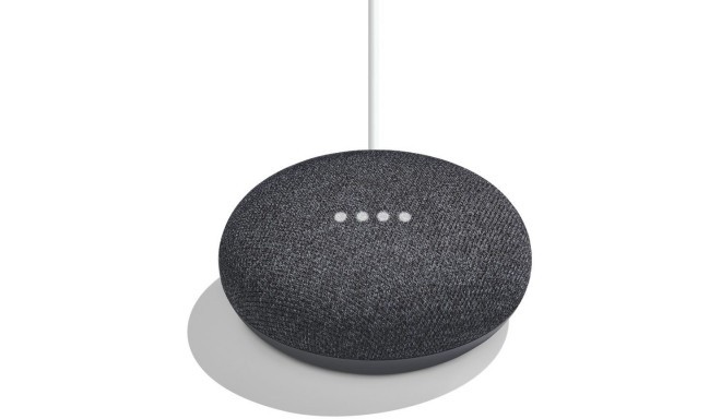 Google Home Mini smart speaker, carbon
