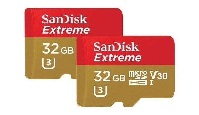 SanDisk карта памяти microSDHC 32GB Extreme Action 2 шт