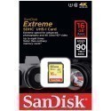 SanDisk mälukaart SDHC 16GB Extreme Video 90MB/s