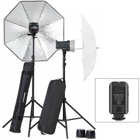 Elinchrom комплект студийных вспышек D-Lite RX 2/2 Umbrella To Go (20838)