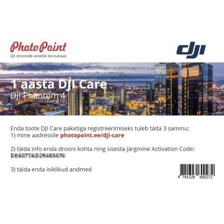 DJI Care Phantom 4 1 aasta