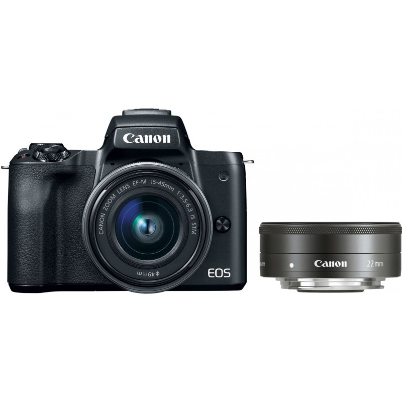 Canon EOS M50 + EF-M 15-45mm + 22mm STM, must
