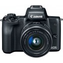 Canon EOS M50 + EF-M 15-45mm + 55-200 IS STM, black