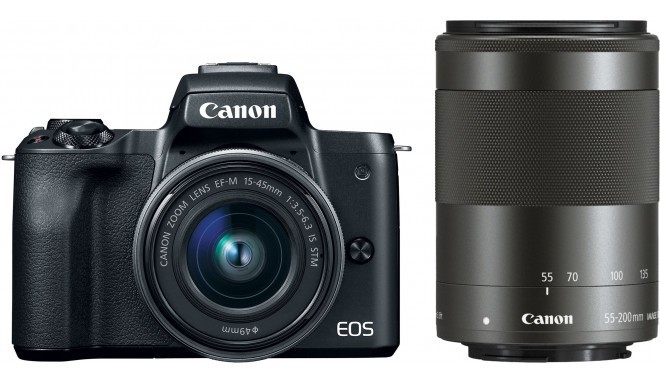 Canon EOS M50 + EF-M 15-45mm + 55-200 IS STM, must