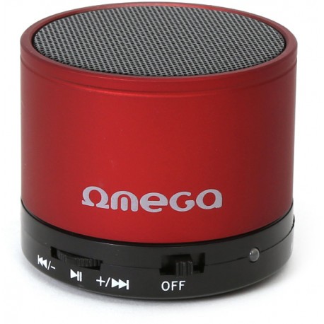 Omega wireless speaker Bluetooth V3.0 Alu 3in1 OG47R, red (42646)