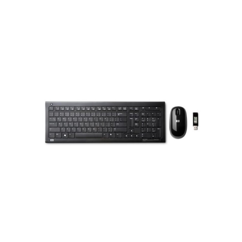 HP Wireless Business Slim Keyboard SK-2064 +Mouse set (US/INT) -wireless-2.4  GHz Keyboards Photopoint