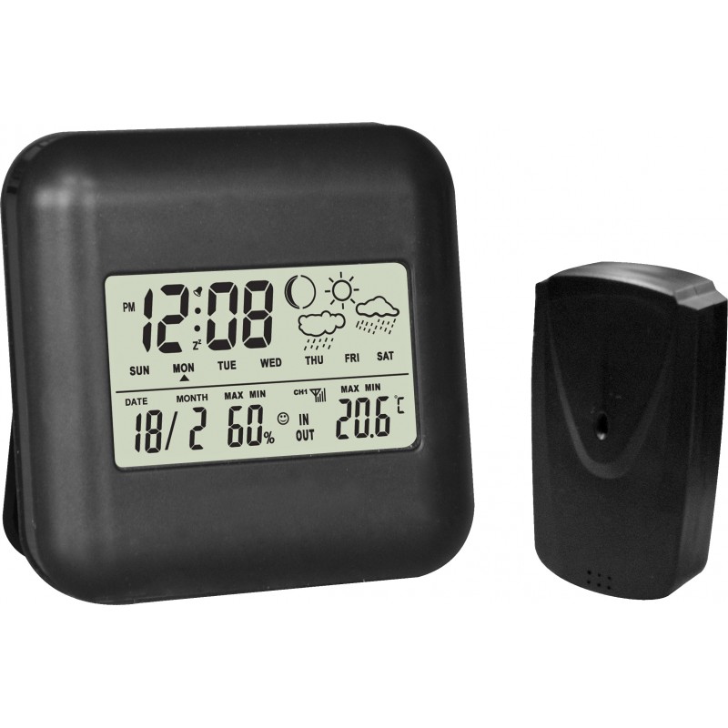 fiesta digital weather station fstt03 black 42292 digital