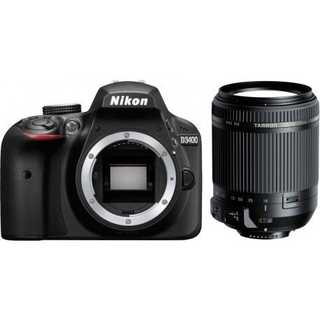 Nikon D3400 +Tamron 18-200мм VC, черный